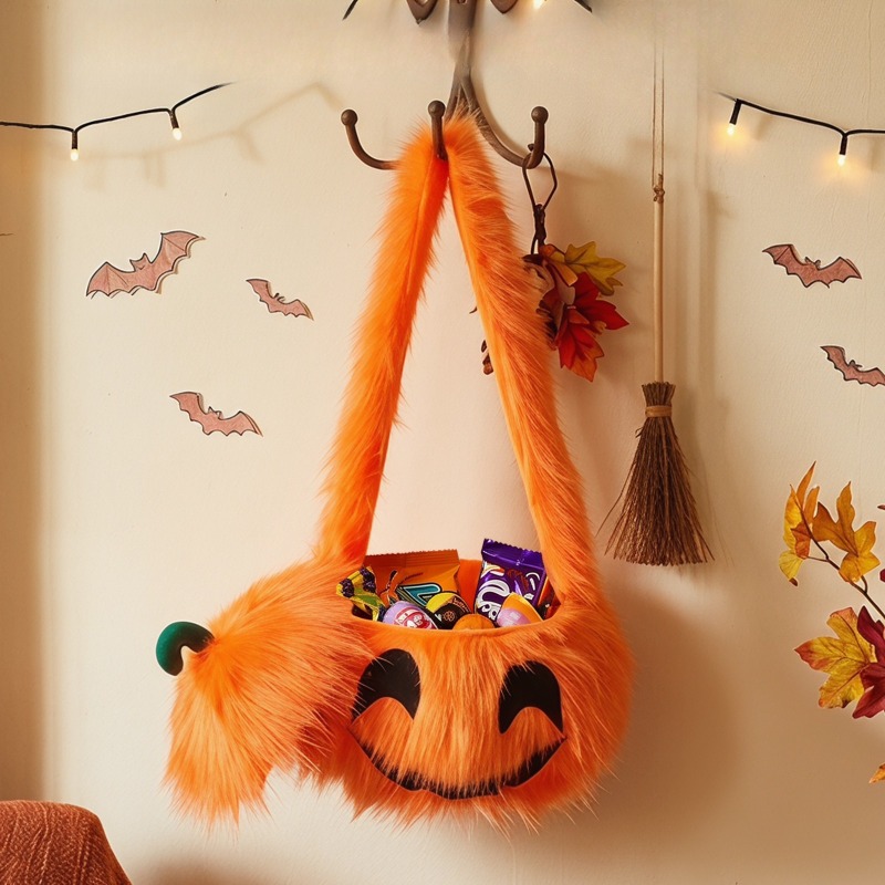 Women Bags For Party - Halloween Pumpkin Candy Bags Cosplay Costume