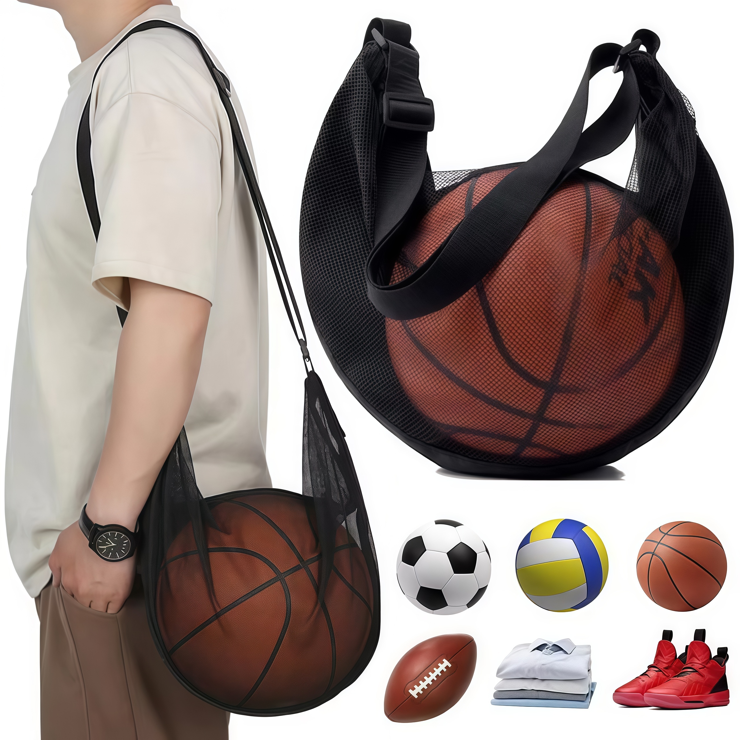 Mesh Net Bag - Anti tear storage mesh bag, suitable