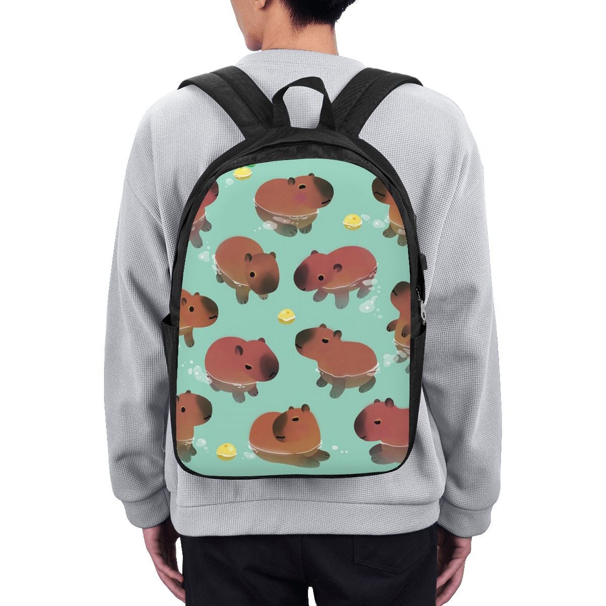 Capybara Animal Pattern Backpa - Women Bags Laptop reseña y precio