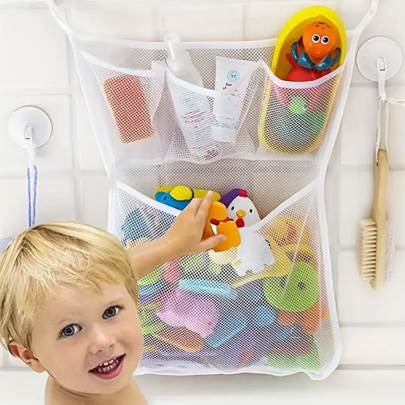 Baby Shower Bath Toys White Ba - Mesh Net Bag reseña y precio