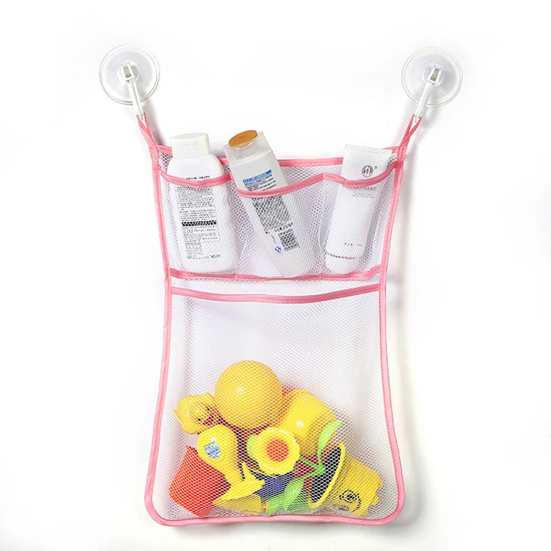 Shower Bath Toys White Pink Ba - Mesh Net Bag reseña y precio