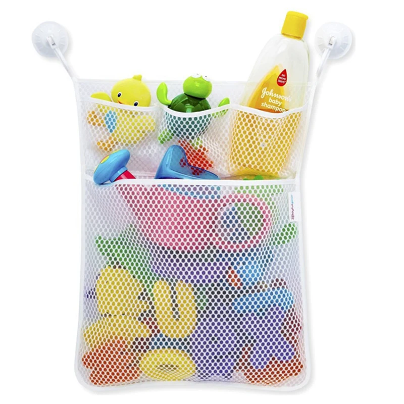 Shower Bath Toys White Pink Ba - Mesh Net Bag reseña y precio