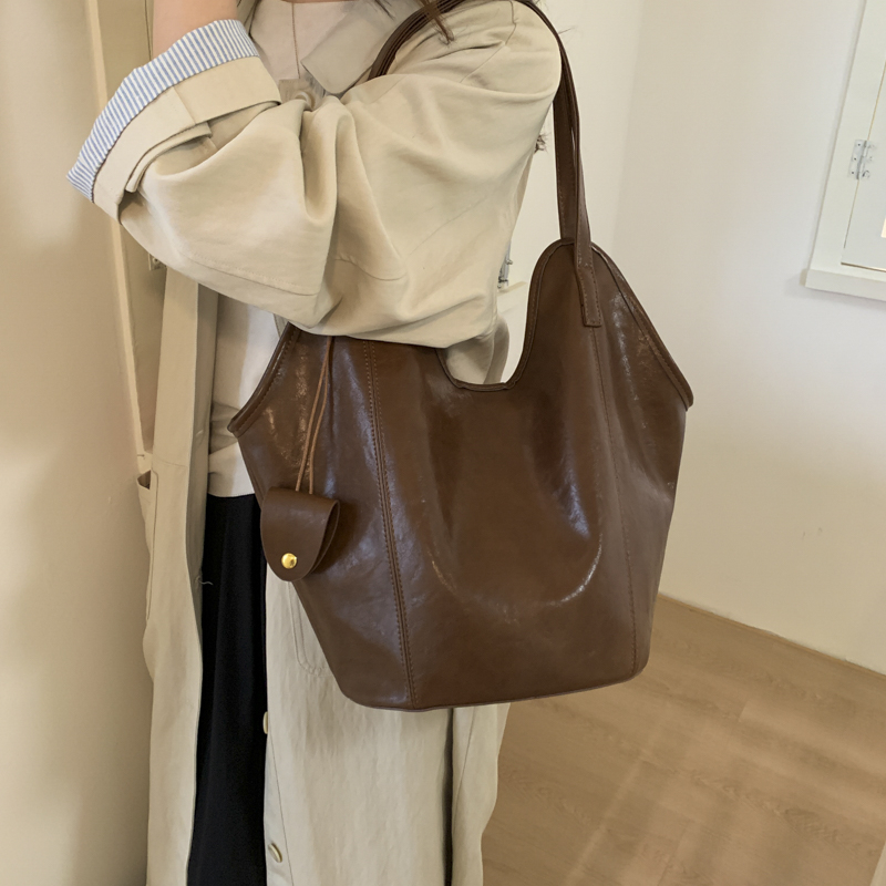 PU Solid Color Sewing Fashion  - Women Bags Branded Sale reseña y precio