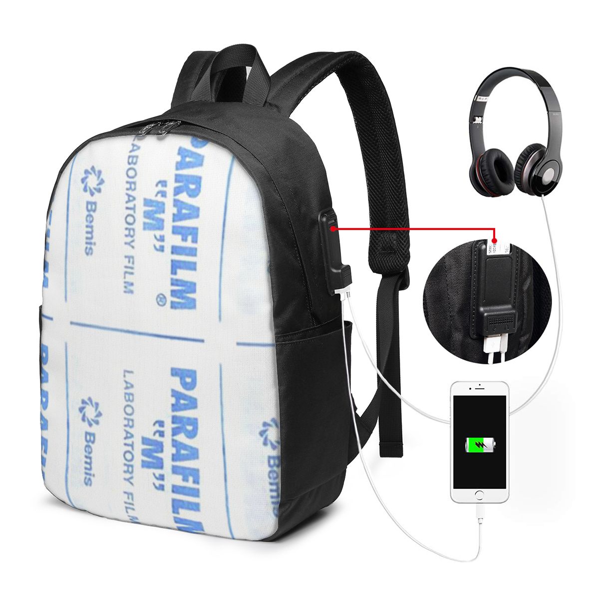 Parafilm Is A Lifesaver Backpa - Women Bags Laptop reseña y precio