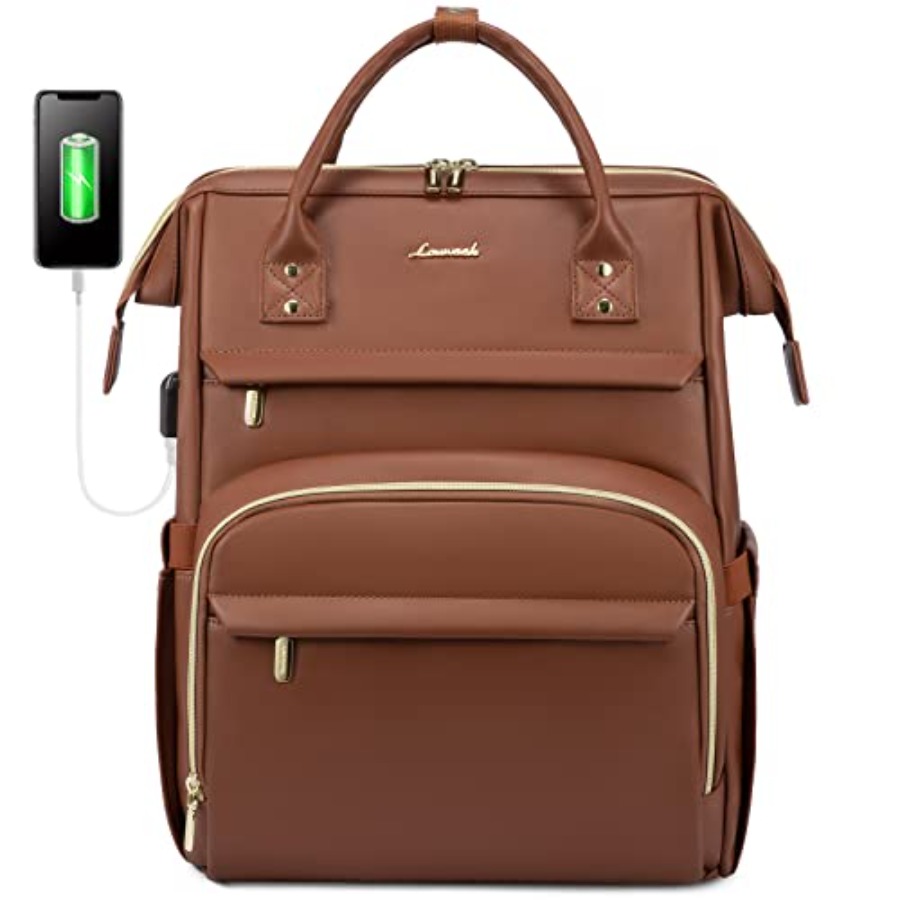 Leather Laptop Backpack for Wo - Women Bags And Purses reseña y precio