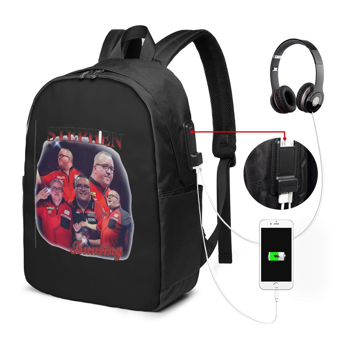 Stephen Bunting Bootleg Backpa - Women Bags Laptop reseña y precio