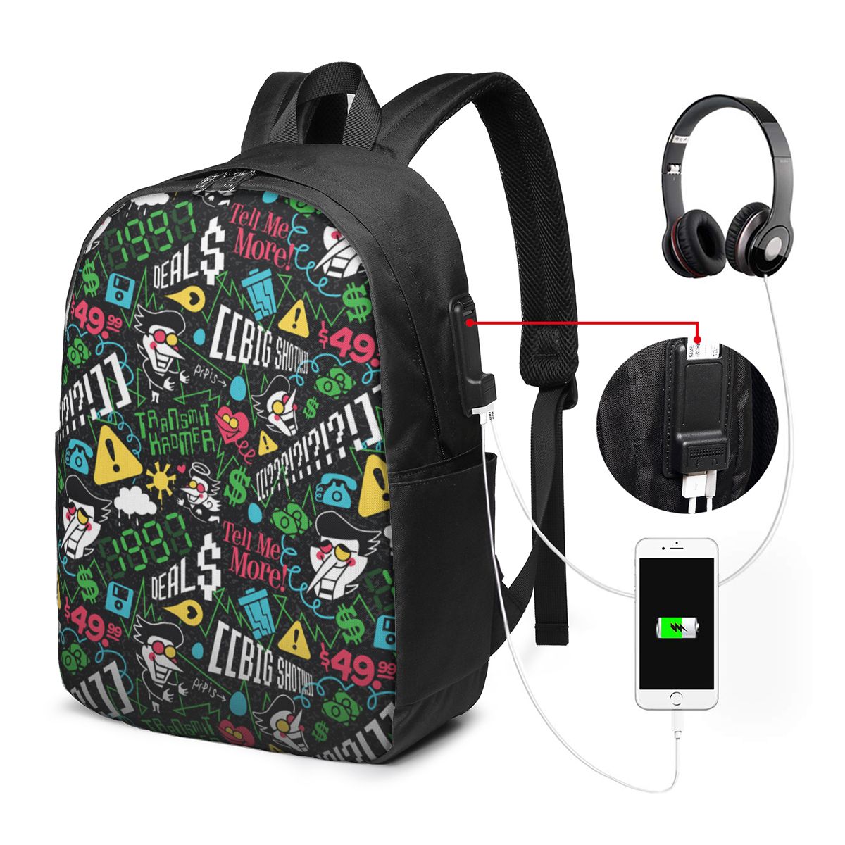 Deltarune SPAMTON G Backpack T - Women Bags Laptop reseña y precio