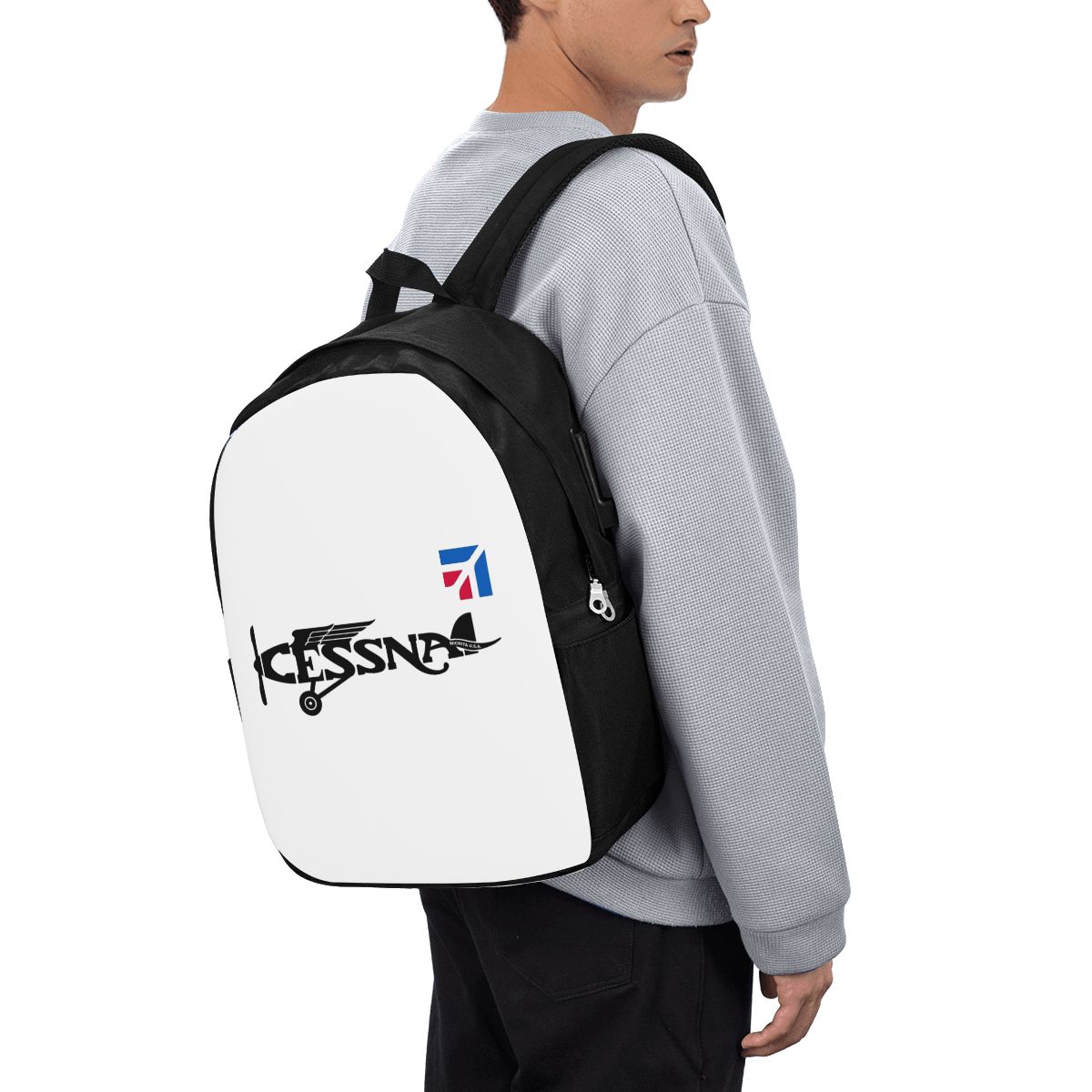 Cessna Logo Backpack Travel No - Women Bags Laptop reseña y precio