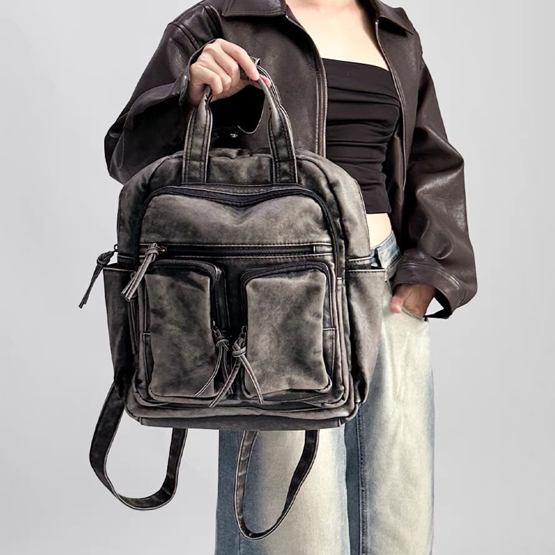 Luxury Soft Washed Pu Leather  - Women'S Vegan Bags reseña y precio