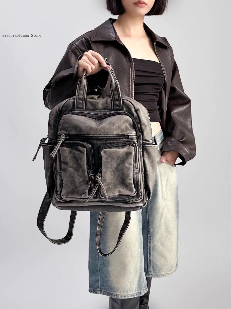 Luxury Soft Washed Pu Leather  - Women'S Vegan Bags reseña y precio