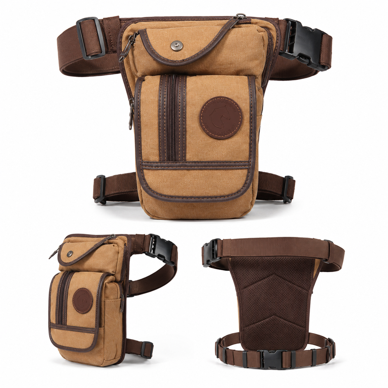 Vintage Canvas Leg Bag for Men - Women'S Vegan Bags reseña y precio