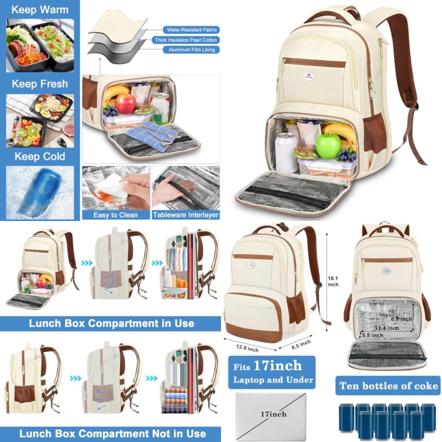 Backpack Lunch Bag for Women,  - Women Bags Laptop reseña y precio