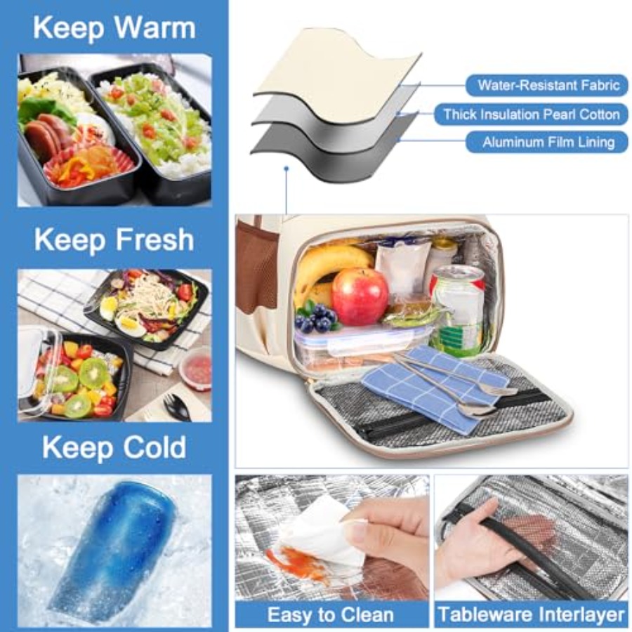 Backpack Lunch Bag for Women,  - Women Bags Laptop reseña y precio