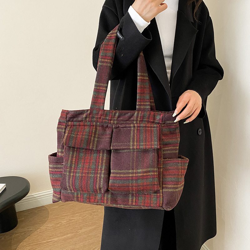 Lamb Fleece tote bags for wome - Women Handheld Bags reseña y precio
