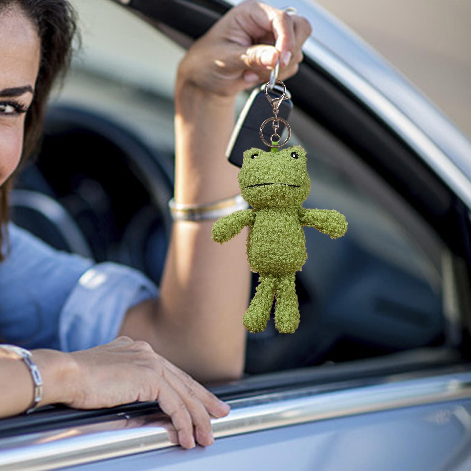Plush Frog Keychain Bag Charm  - Women Bags Collection reseña y precio