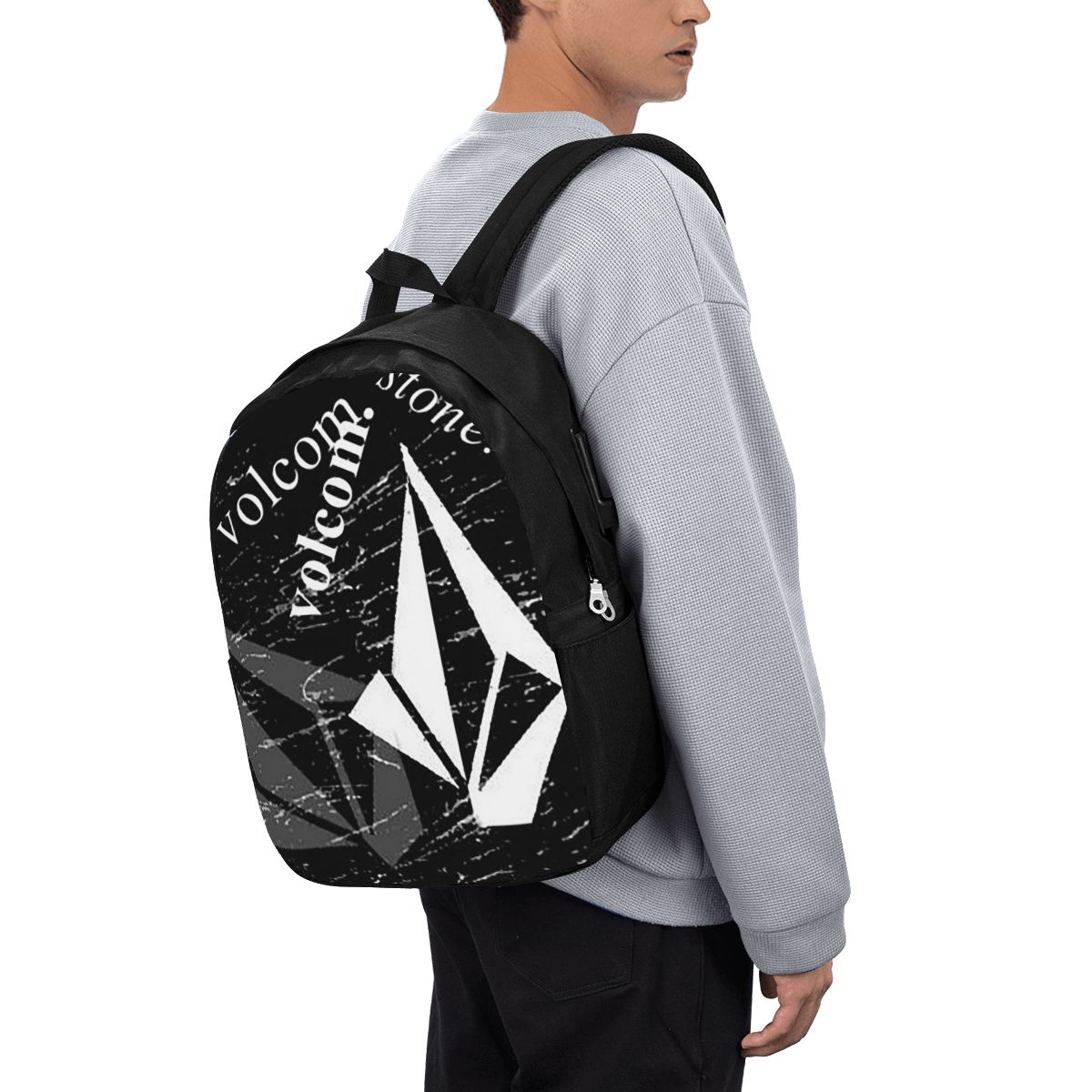 V-Volcom Logo Backpack Travel  - Women Bags Laptop reseña y precio