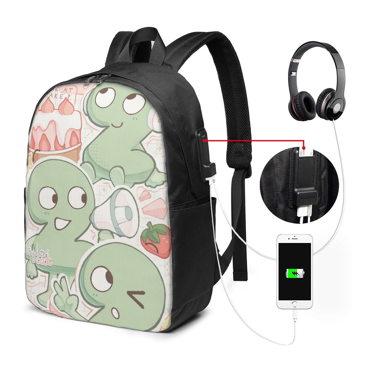 Two Tpot BFDI Backpack Travel  - Women Bags For College reseña y precio