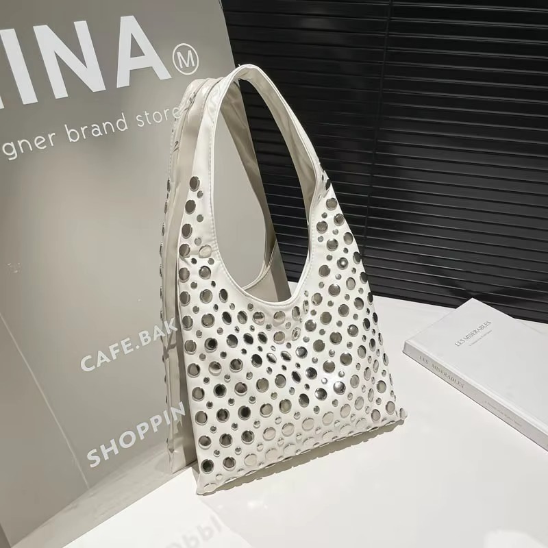 Rivets Large Capacity Shoulder - Women Bags Designer Sale reseña y precio