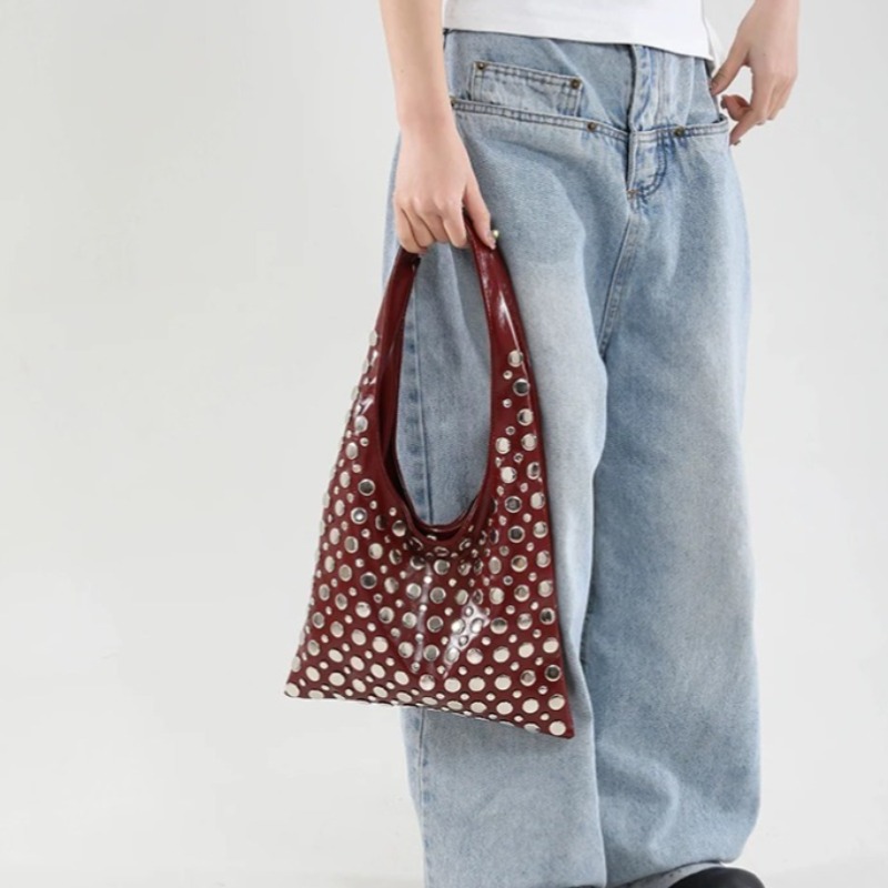 Rivets Large Capacity Shoulder - Women Bags Designer Sale reseña y precio