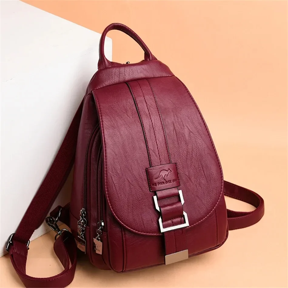 Multifunctional Women Leather  - Women'S Kangaroo Bags reseña y precio