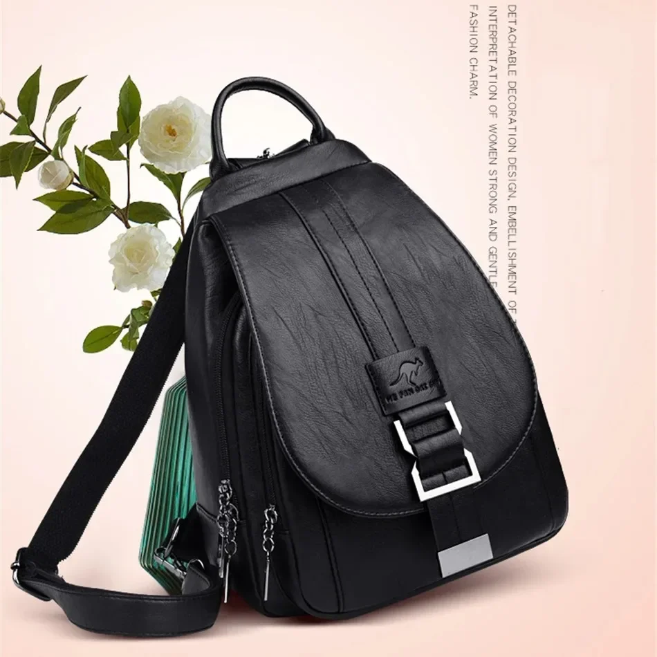 Multifunctional Women Leather  - Women'S Kangaroo Bags reseña y precio
