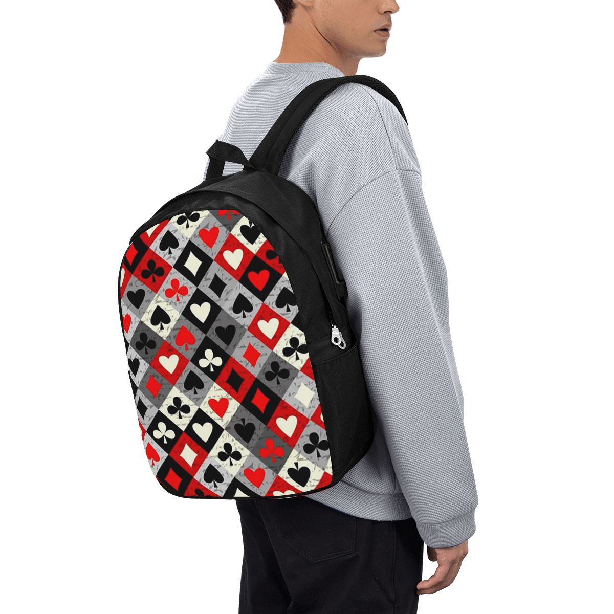 Playing Cards Poker Print Back - Women Bags For College reseña y precio