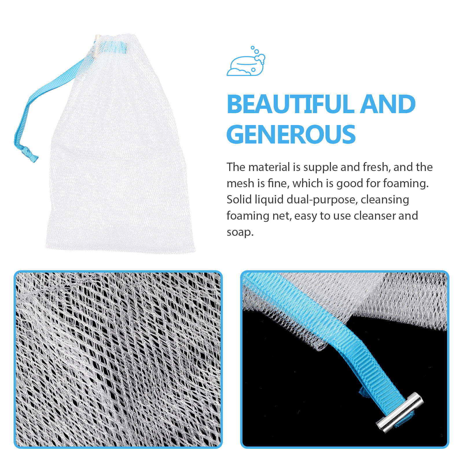 8Pcs Face Cleaning Net Soap Ne - Mesh Net Bag reseña y precio