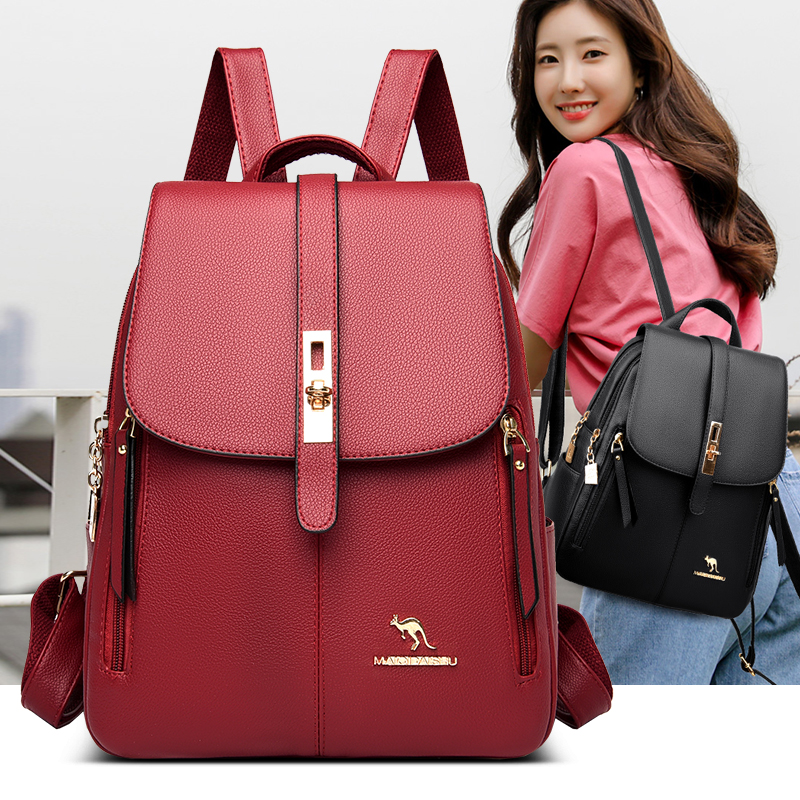 Luxury Women Leather Backpacks - Women Bags Guess reseña y precio