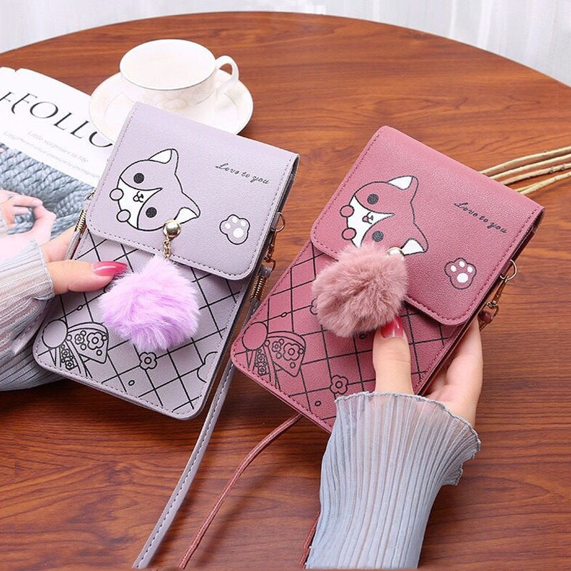 Cute Cartoon Pattern Touch-Scr - Women'S Crossbody Bags reseña y precio