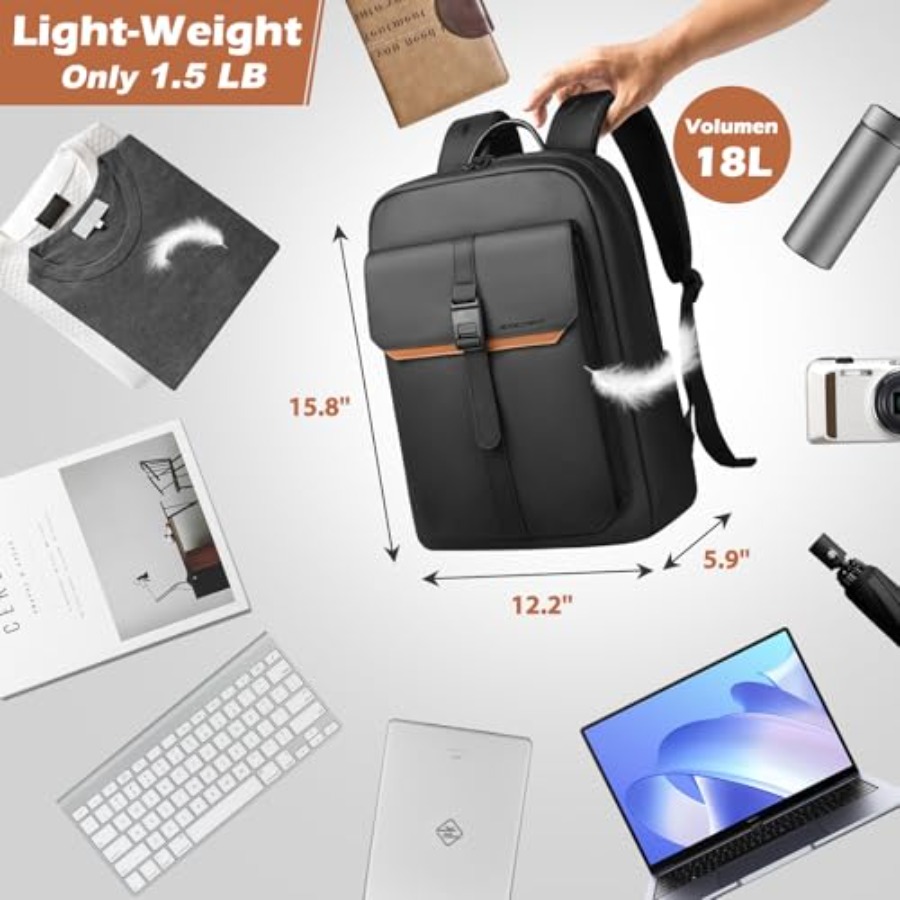 Slim Laptop Backpack for Men W - Women Bags Laptop reseña y precio