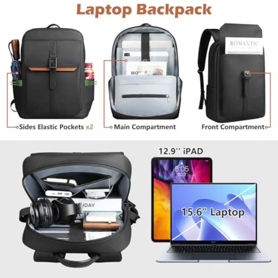 Slim Laptop Backpack for Men W - Women Bags Laptop reseña y precio