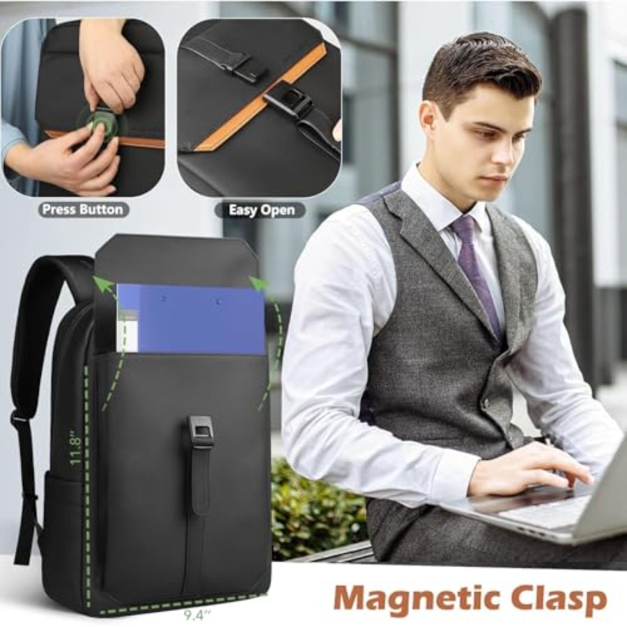Slim Laptop Backpack for Men W - Women Bags Laptop reseña y precio
