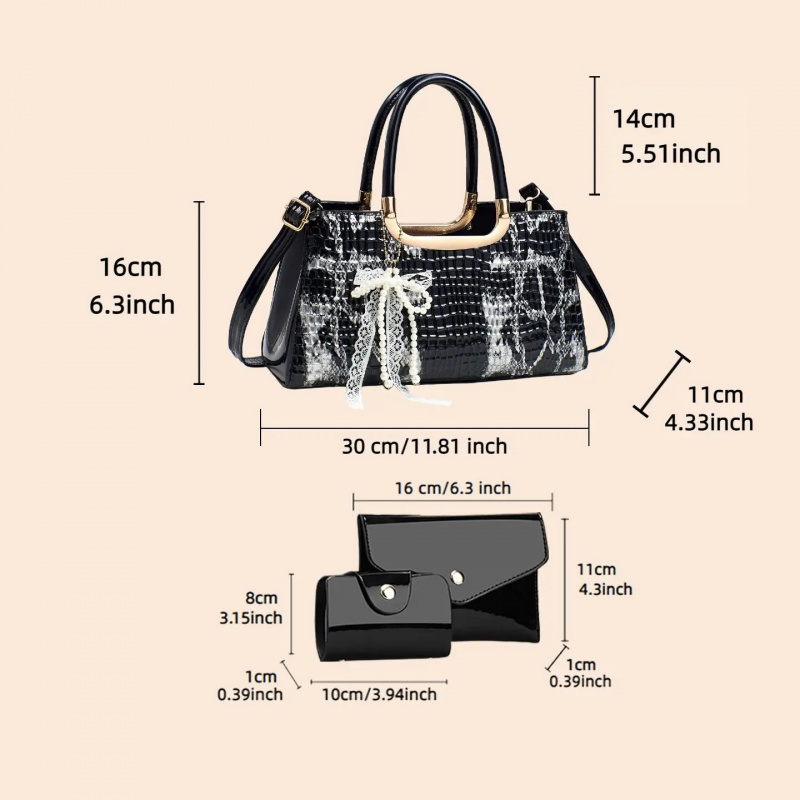 Women's Handbag Set, Crocodile - Women'S Crossbody Bags reseña y precio