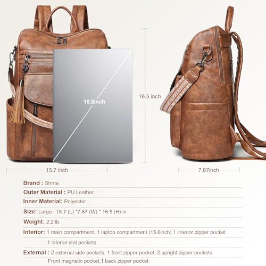Laptop Backpack for Women 15.6 - Women Bags And Purses reseña y precio