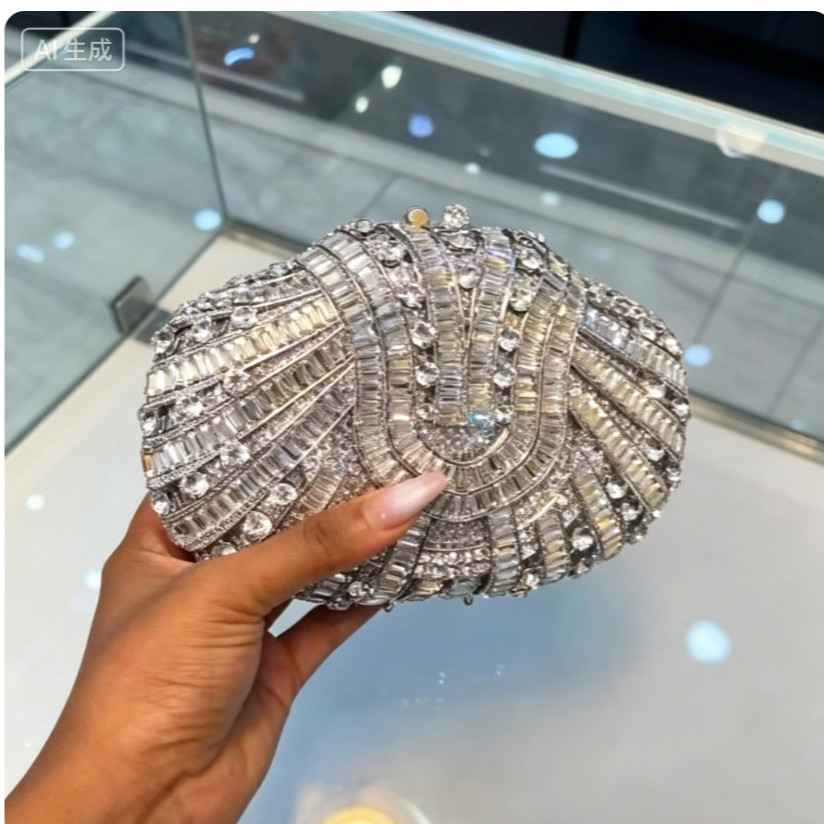 Stone clutch purse crystal dia - Women Handheld Bags reseña y precio