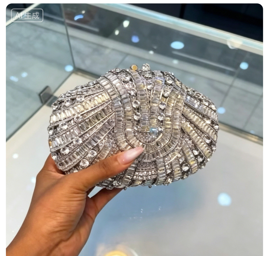 Stone clutch purse crystal dia - Women Handheld Bags reseña y precio