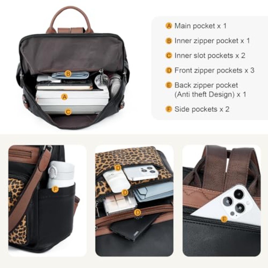 Womens Backpack Purse Vegan Le - Women Bags And Purses reseña y precio