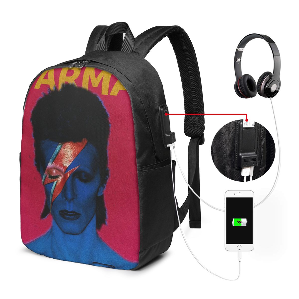 Davids Bowied Backpack Travel  - Women Bags Laptop reseña y precio