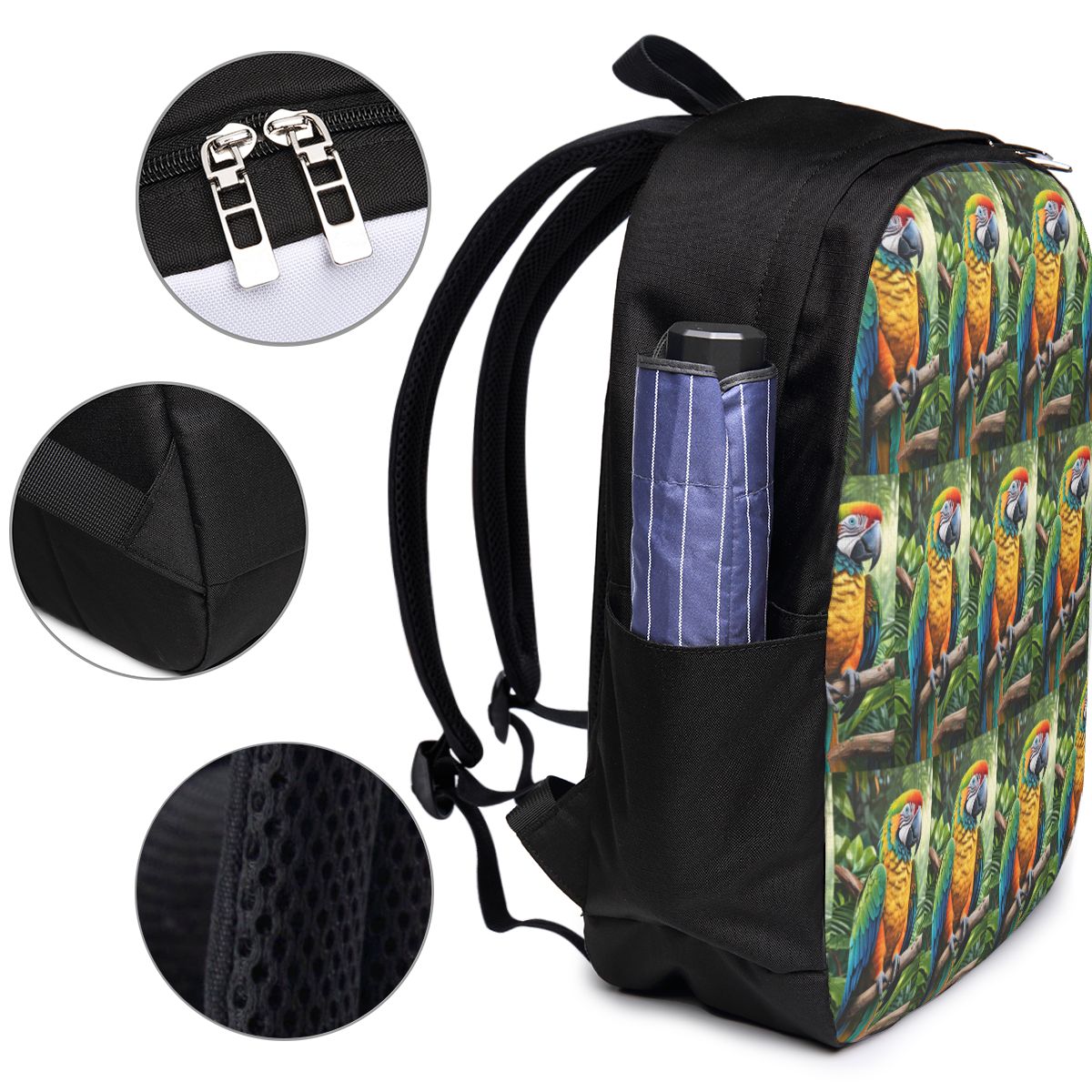 Cute Macaw Parrots Backpack Tr - Women Bags For College reseña y precio