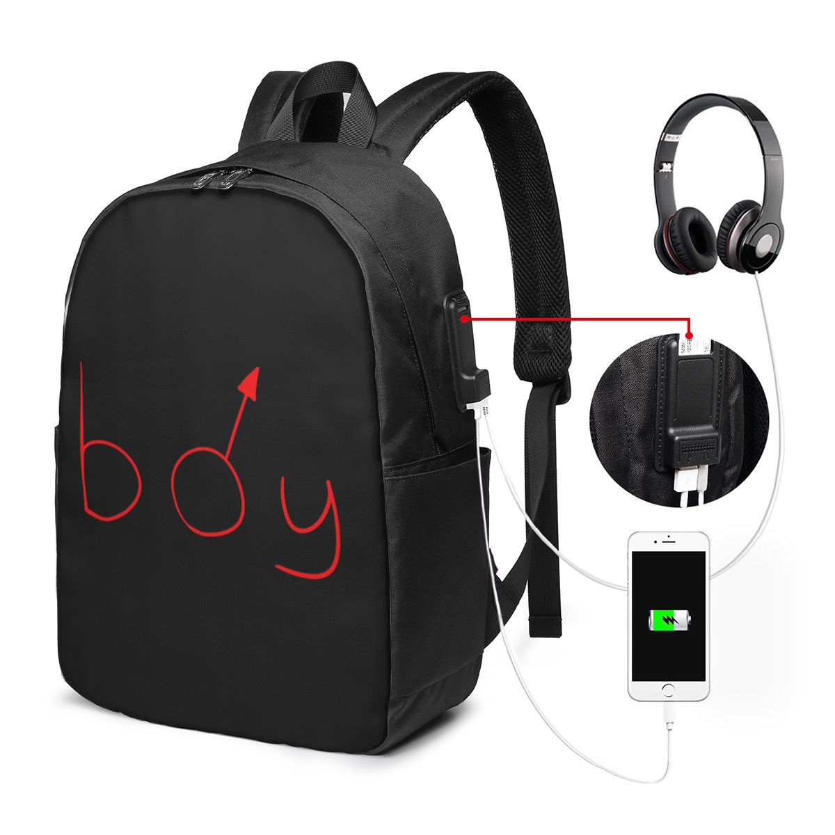 Boymoder Hat And Shirt Backpac - Women Bags Laptop reseña y precio