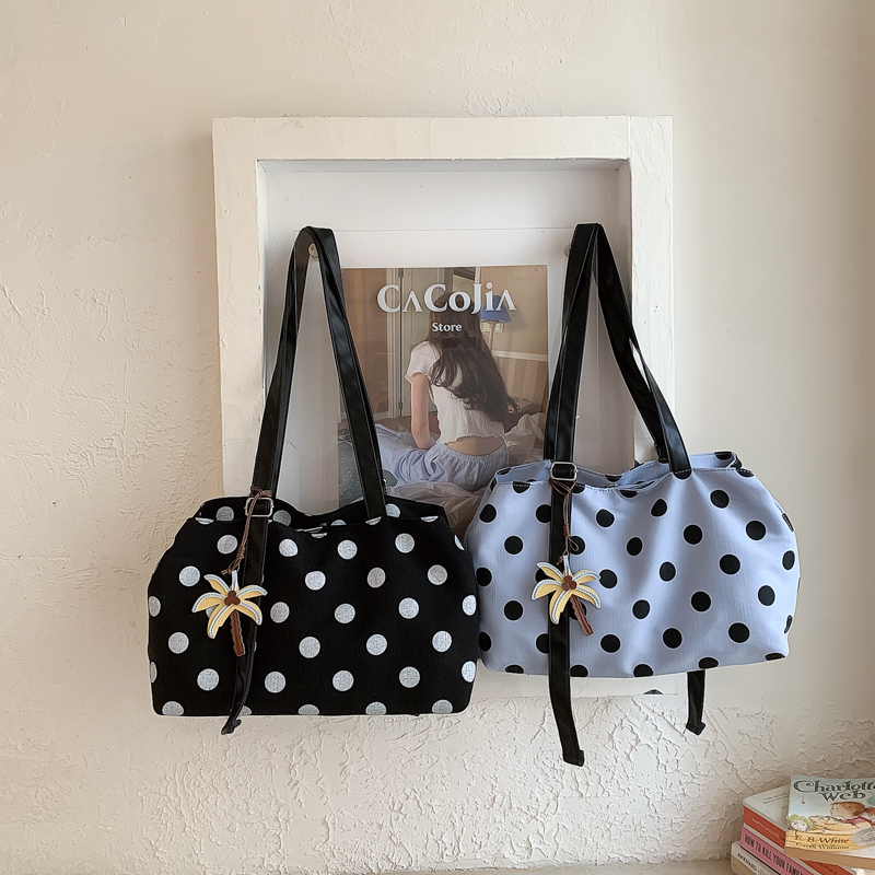 Multi-layer Canvas Polka Dot T - Women Handheld Bags reseña y precio