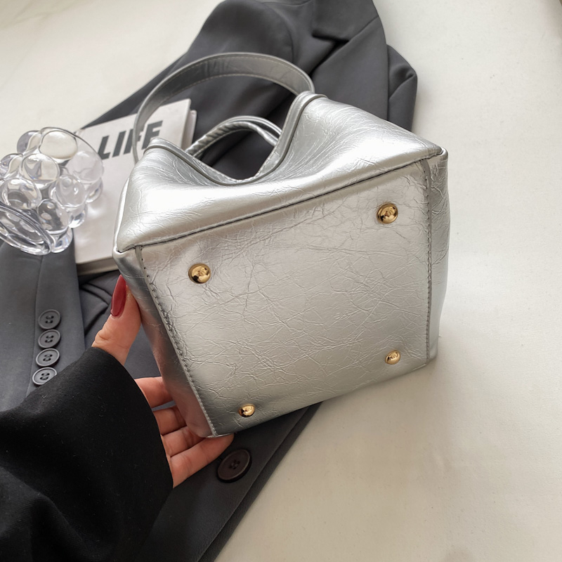 Solid Color Square PU Top-Hand - Women Bags Branded Sale reseña y precio