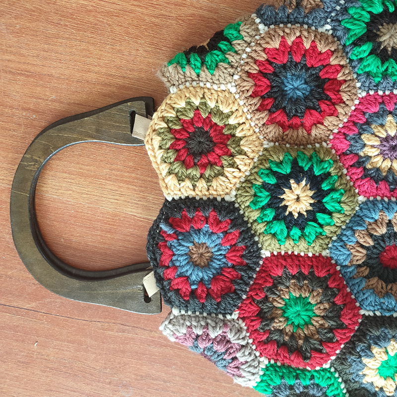 Bohemian Granny SquareCrochet  - Women'S Vegan Bags reseña y precio