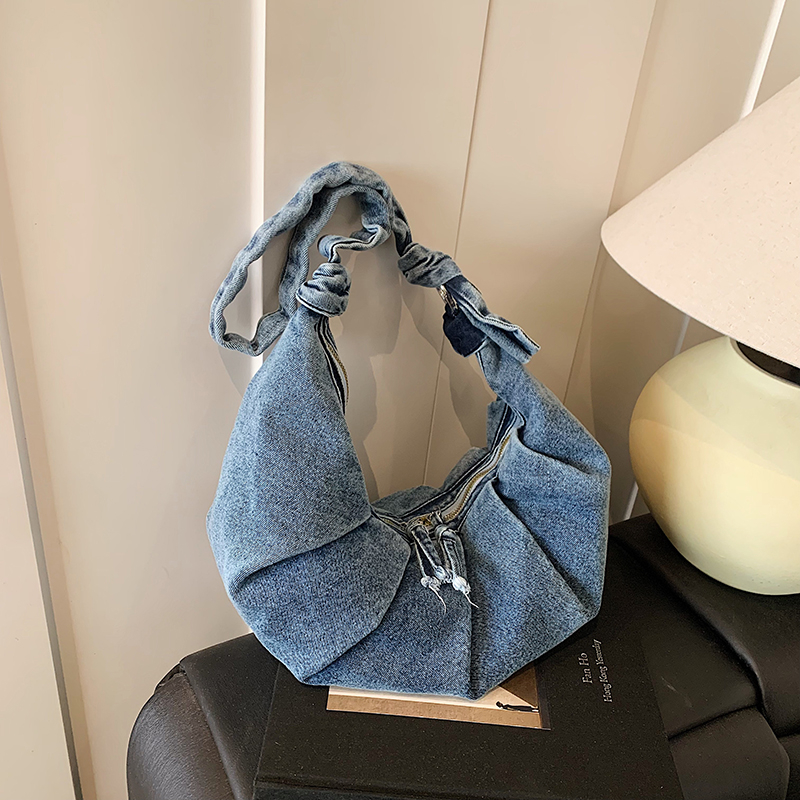 Denim Solid Color Casual Shoul - Women Bags Branded Sale reseña y precio