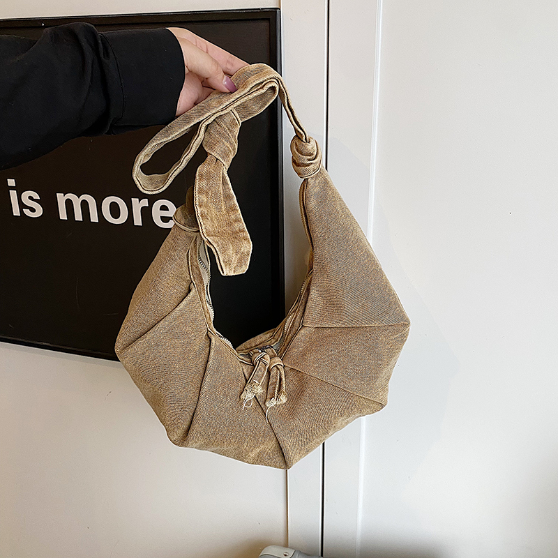 Denim Solid Color Casual Shoul - Women Bags Branded Sale reseña y precio